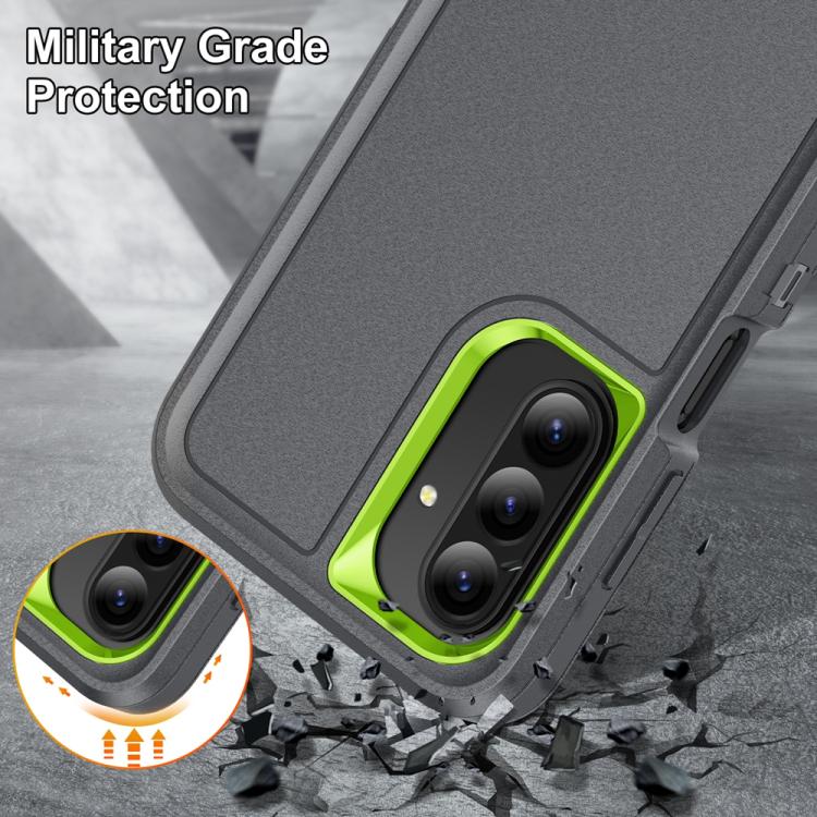 For Samsung Galaxy A26 5G Rugged PC Hybrid Silicone Phone Case with Holder