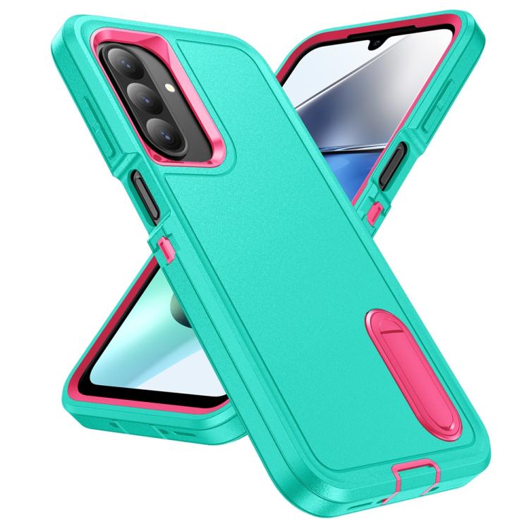 For Samsung Galaxy A26 5G Rugged PC Hybrid Silicone Phone Case with Holder