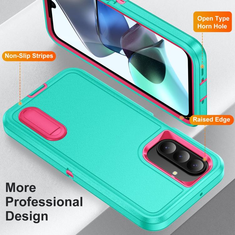 For Samsung Galaxy A26 5G Rugged PC Hybrid Silicone Phone Case with Holder