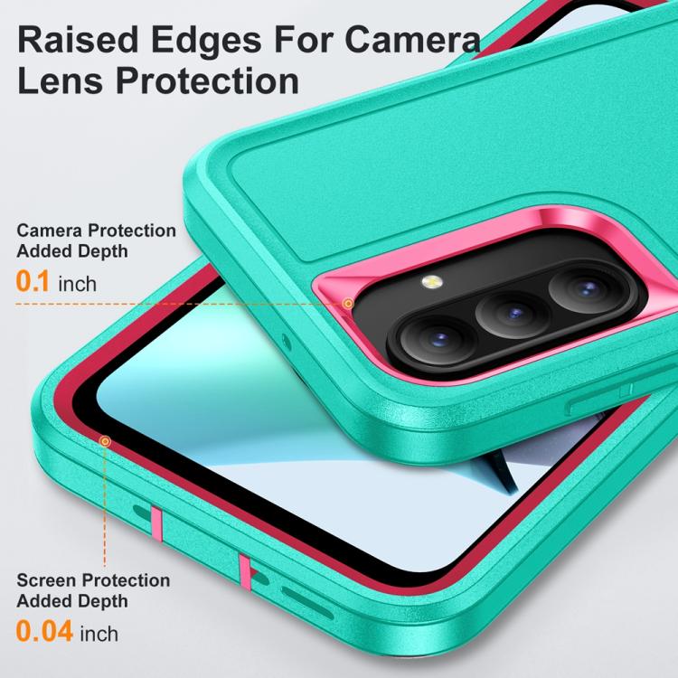 For Samsung Galaxy A26 5G Rugged PC Hybrid Silicone Phone Case with Holder