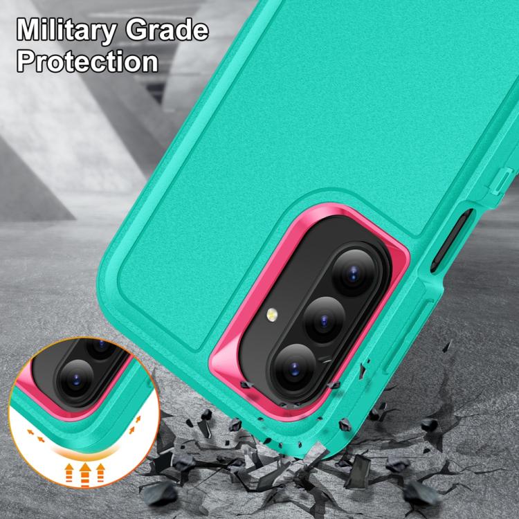 For Samsung Galaxy A26 5G Rugged PC Hybrid Silicone Phone Case with Holder