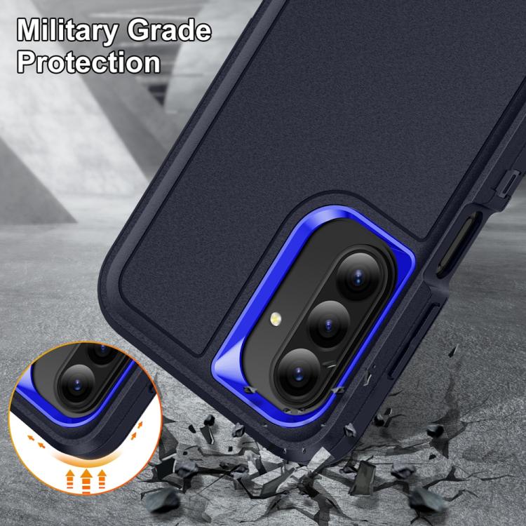 For Samsung Galaxy A26 5G Rugged PC Hybrid Silicone Phone Case with Holder