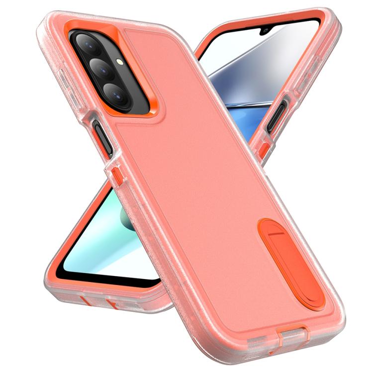 For Samsung Galaxy A26 5G Rugged PC Hybrid Silicone Phone Case with Holder