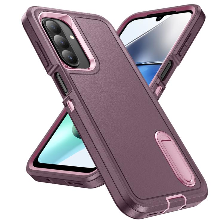 For Samsung Galaxy A26 5G Rugged PC Hybrid Silicone Phone Case with Holder