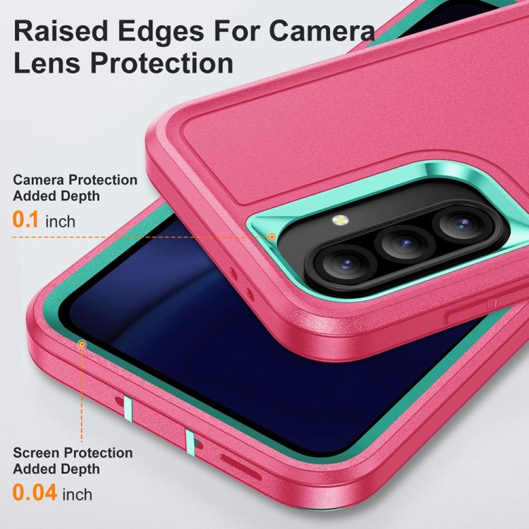 For Samsung Galaxy A36 5G Rugged PC Hybrid Silicone Phone Case with Holder