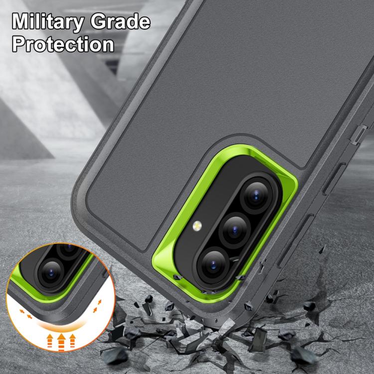 For Samsung Galaxy A36 5G Rugged PC Hybrid Silicone Phone Case with Holder