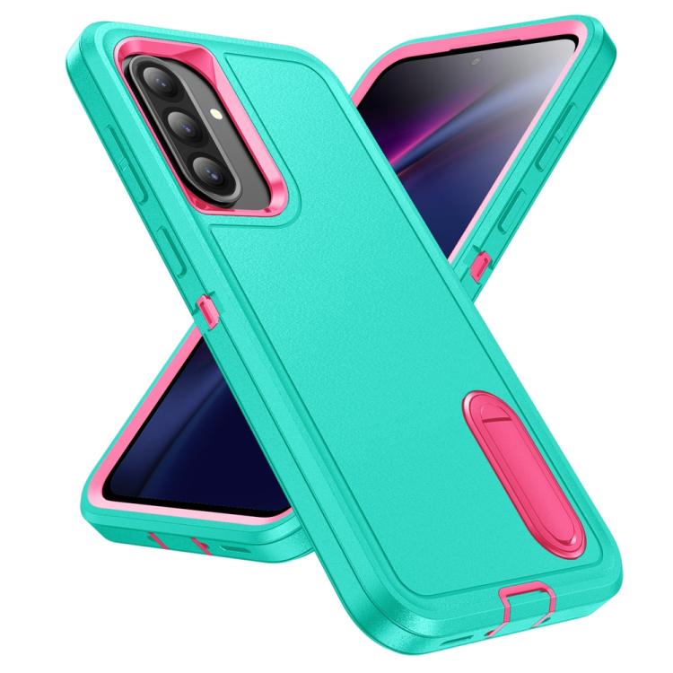 For Samsung Galaxy A36 5G Rugged PC Hybrid Silicone Phone Case with Holder