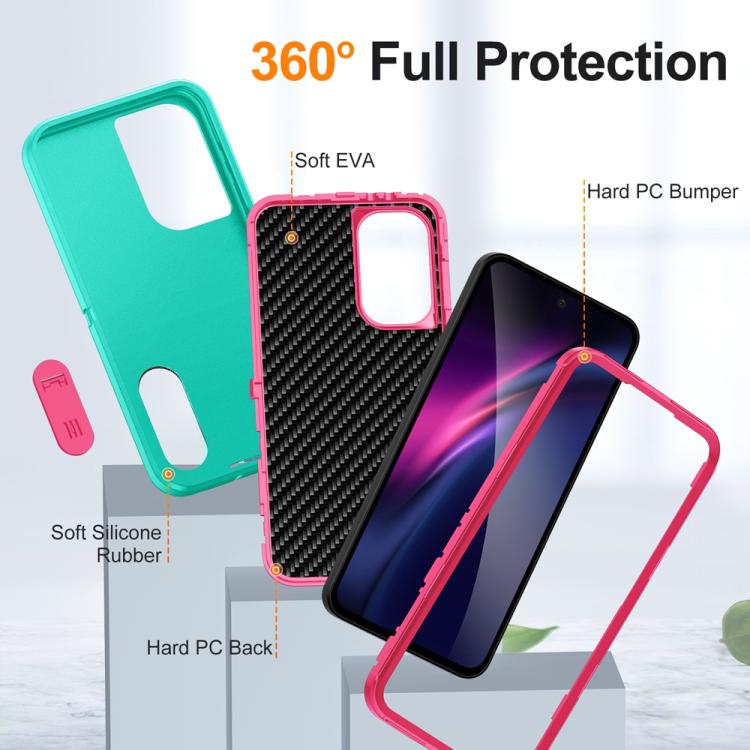 For Samsung Galaxy A36 5G Rugged PC Hybrid Silicone Phone Case with Holder