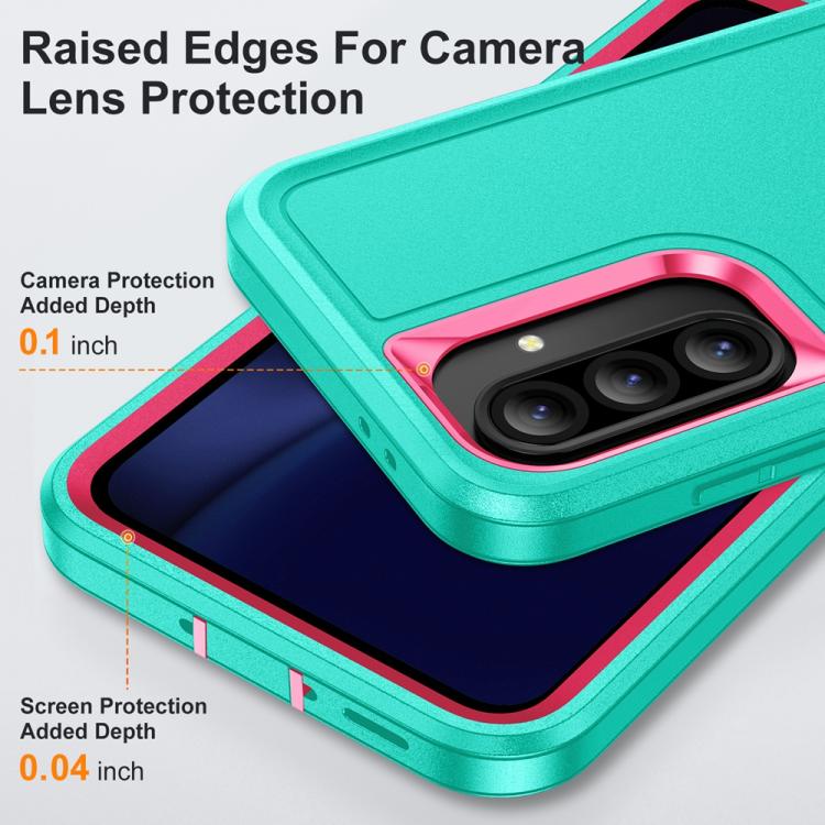 For Samsung Galaxy A36 5G Rugged PC Hybrid Silicone Phone Case with Holder