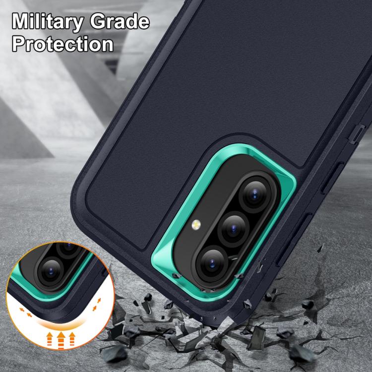 For Samsung Galaxy A36 5G Rugged PC Hybrid Silicone Phone Case with Holder