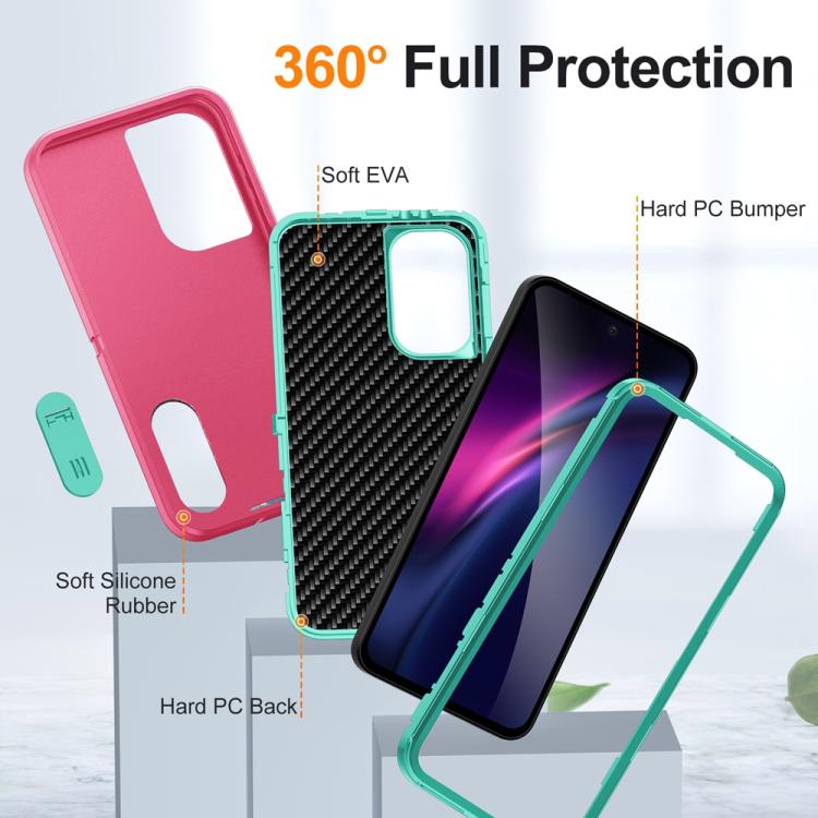 For Samsung Galaxy A56 5G Rugged PC Hybrid Silicone Phone Case with Holder