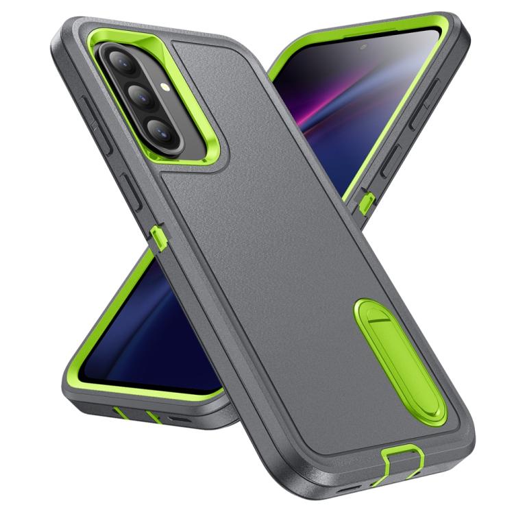 For Samsung Galaxy A56 5G Rugged PC Hybrid Silicone Phone Case with Holder
