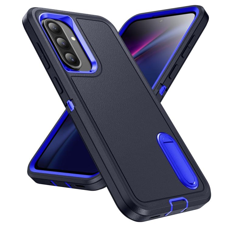 For Samsung Galaxy A56 5G Rugged PC Hybrid Silicone Phone Case with Holder