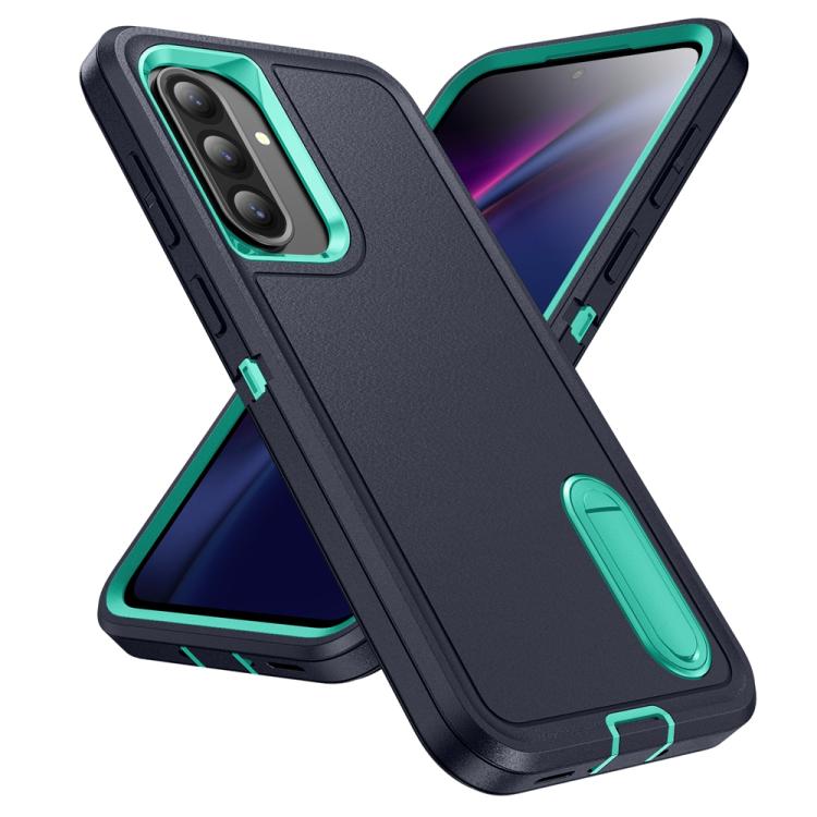 For Samsung Galaxy A56 5G Rugged PC Hybrid Silicone Phone Case with Holder