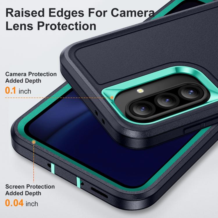For Samsung Galaxy A56 5G Rugged PC Hybrid Silicone Phone Case with Holder