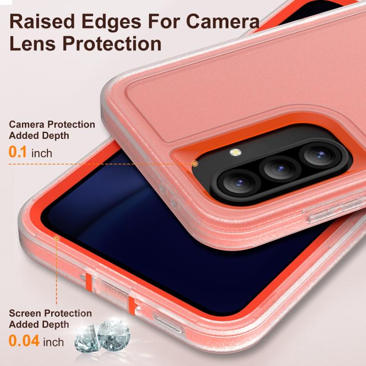 For Samsung Galaxy A56 5G Rugged PC Hybrid Silicone Phone Case with Holder