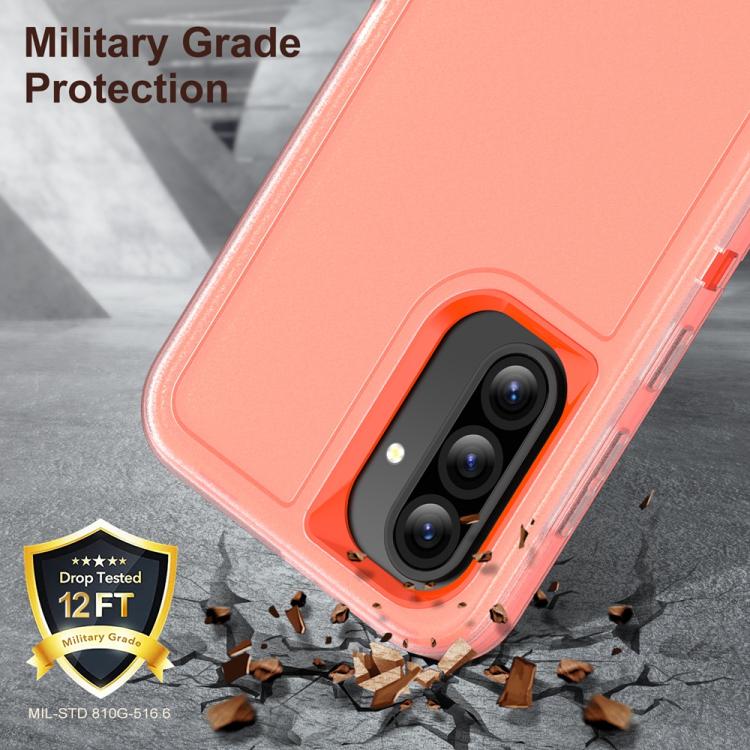 For Samsung Galaxy A56 5G Rugged PC Hybrid Silicone Phone Case with Holder