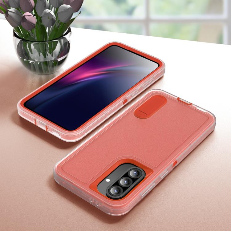 For Samsung Galaxy A56 5G Rugged PC Hybrid Silicone Phone Case with Holder
