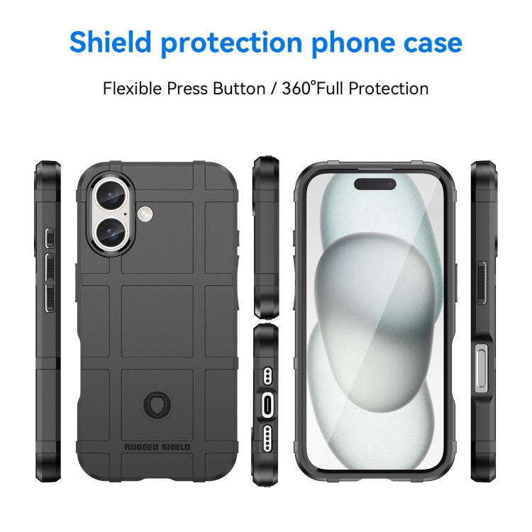For iPhone 16 Pro Max Full Coverage Shockproof TPU Phone Case