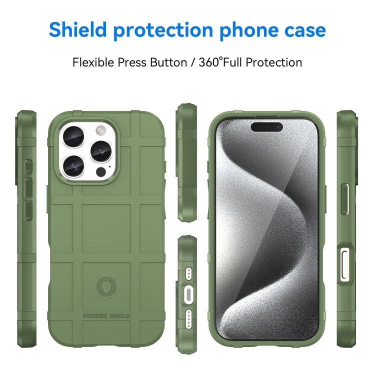 For iPhone 16 Pro Full Coverage Shockproof TPU Phone Case