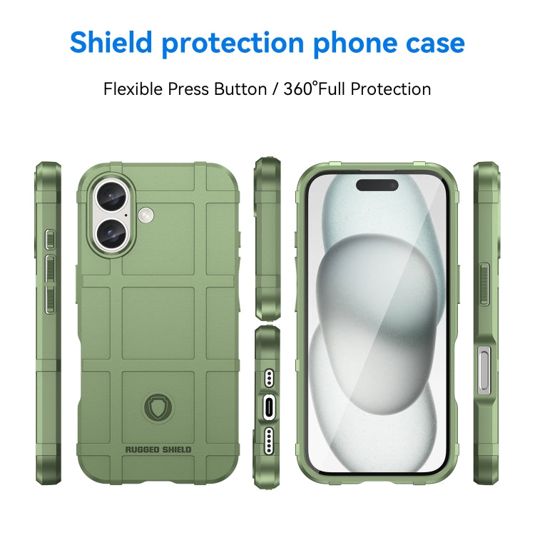 For iPhone 16 Plus Full Coverage Shockproof TPU Phone Case