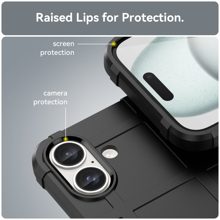 For iPhone 16 Full Coverage Shockproof TPU Phone Case