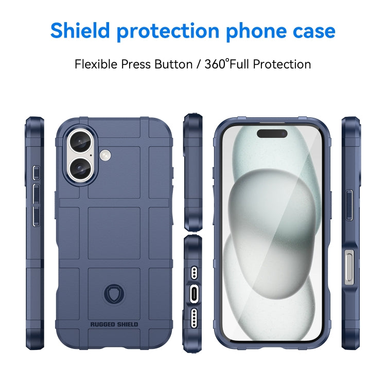 For iPhone 16 Full Coverage Shockproof TPU Phone Case