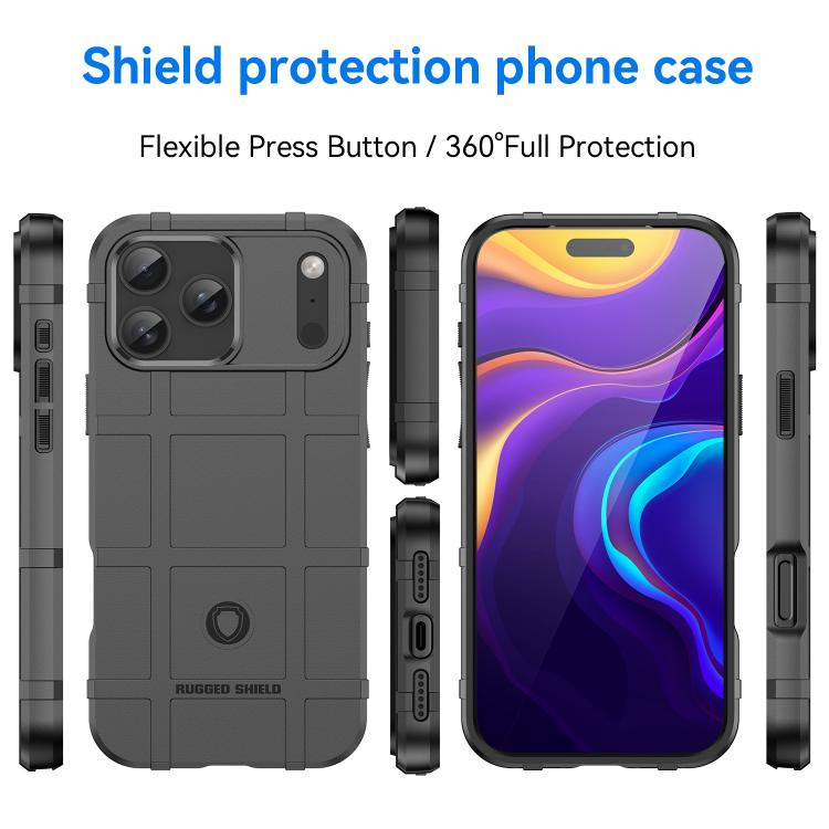 For iPhone 17 Pro Max Full Coverage Shockproof TPU Phone Case