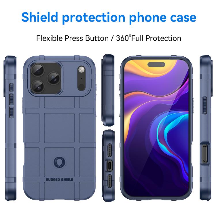 For iPhone 17 Pro Max Full Coverage Shockproof TPU Phone Case