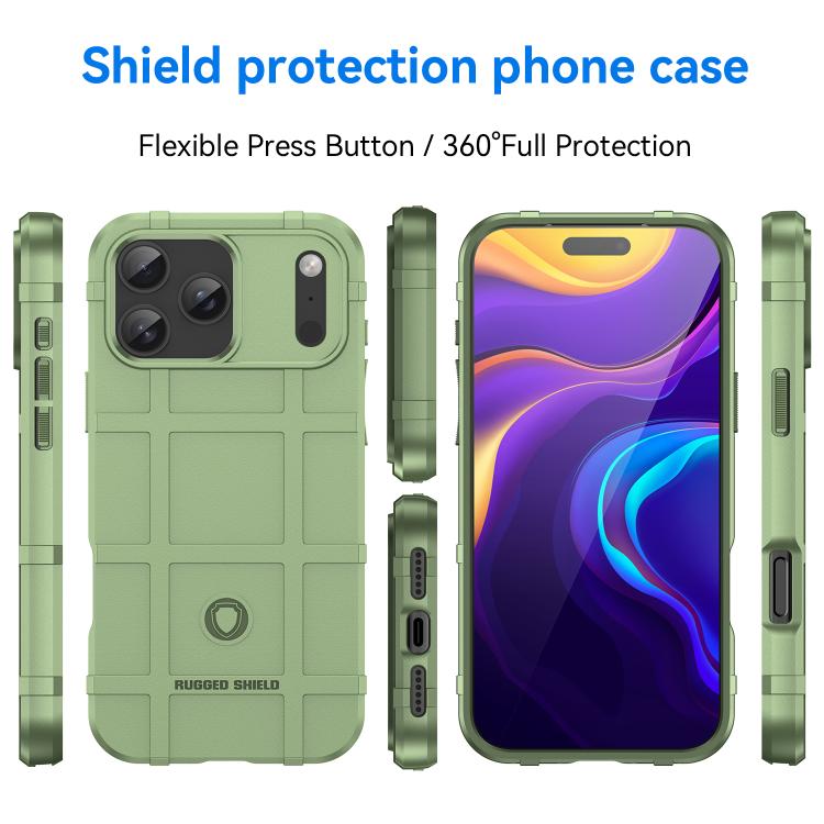 For iPhone 17 Pro Max Full Coverage Shockproof TPU Phone Case