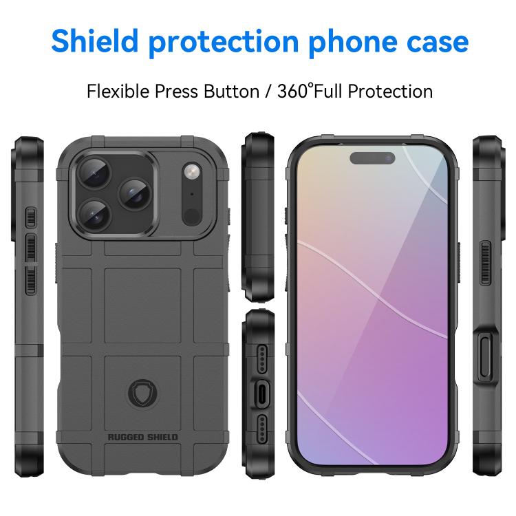 For iPhone 17 Pro Full Coverage Shockproof TPU Phone Case