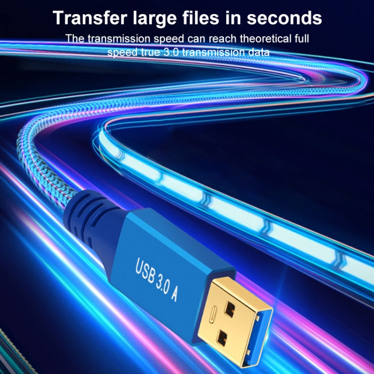Printer / Hard Disk USB 3.0 Male to Female Extension Cable, Length:1m - Blue