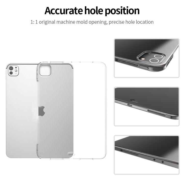 For iPad Air 13 2026 / 2025 / 2024 Shockproof Soft TPU Protective Tablet Case - Transparent