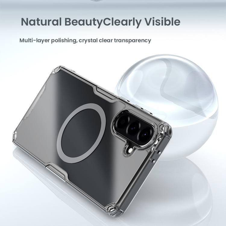 For Samsung Galaxy A56 5G NILLKIN Ultra Clear Magnetic PC + TPU Phone Case - Transparent