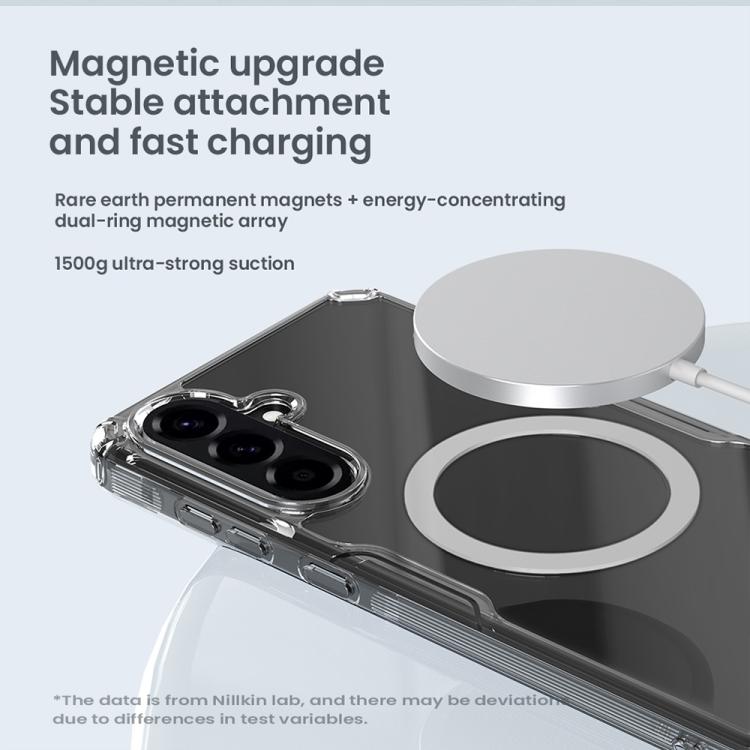 For Samsung Galaxy A56 5G NILLKIN Ultra Clear Magnetic PC + TPU Phone Case - Transparent