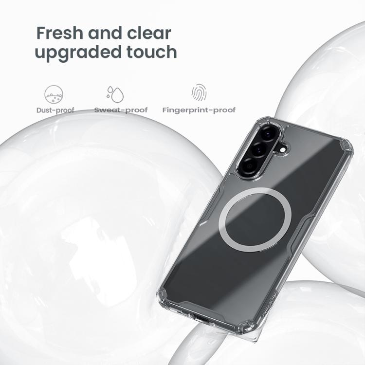 For Samsung Galaxy A56 5G NILLKIN Ultra Clear Magnetic PC + TPU Phone Case - Transparent