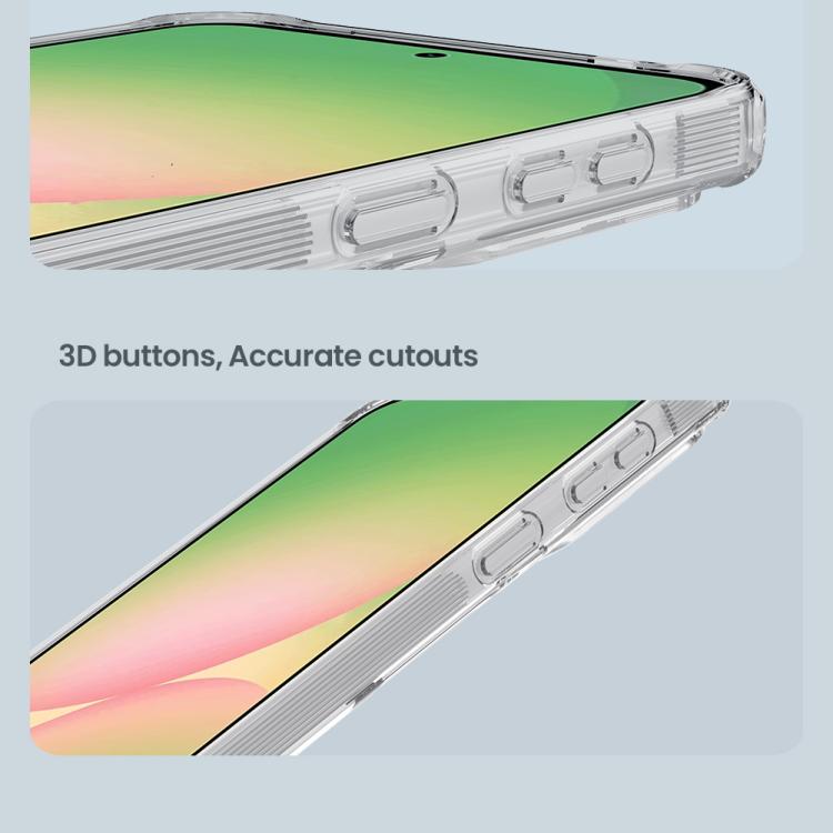 For Samsung Galaxy A57 5G NILLKIN Ultra Clear Magnetic PC + TPU Phone Case - Transparent