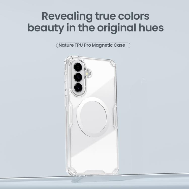For Samsung Galaxy A57 5G NILLKIN Ultra Clear Magnetic PC + TPU Phone Case - Transparent