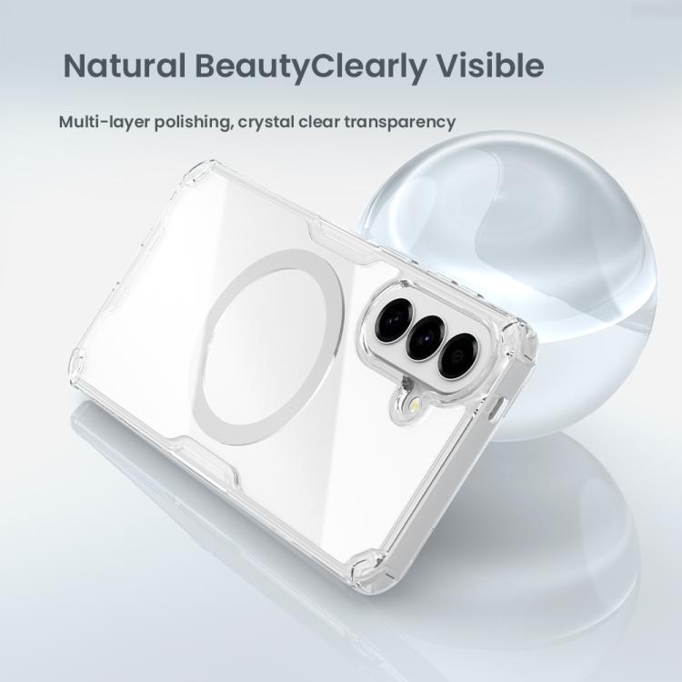 For Samsung Galaxy A57 5G NILLKIN Ultra Clear Magnetic PC + TPU Phone Case - Transparent