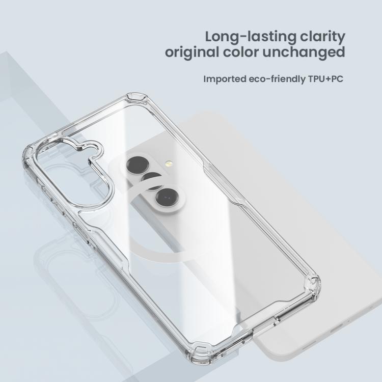 For Samsung Galaxy A57 5G NILLKIN Ultra Clear Magnetic PC + TPU Phone Case - Transparent
