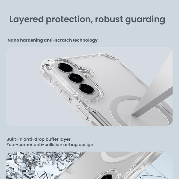 For Samsung Galaxy A57 5G NILLKIN Ultra Clear Magnetic PC + TPU Phone Case - Transparent