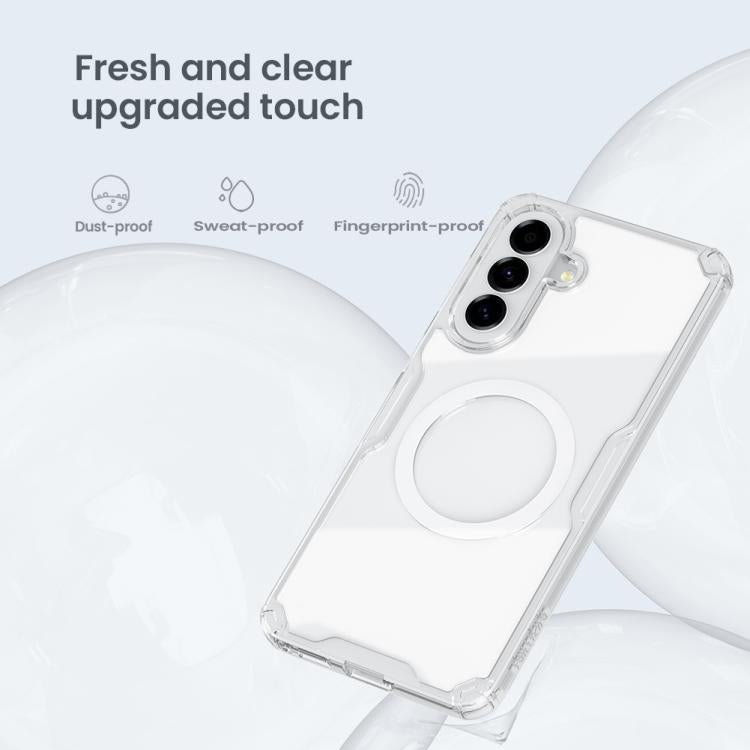 For Samsung Galaxy A57 5G NILLKIN Ultra Clear Magnetic PC + TPU Phone Case - Transparent