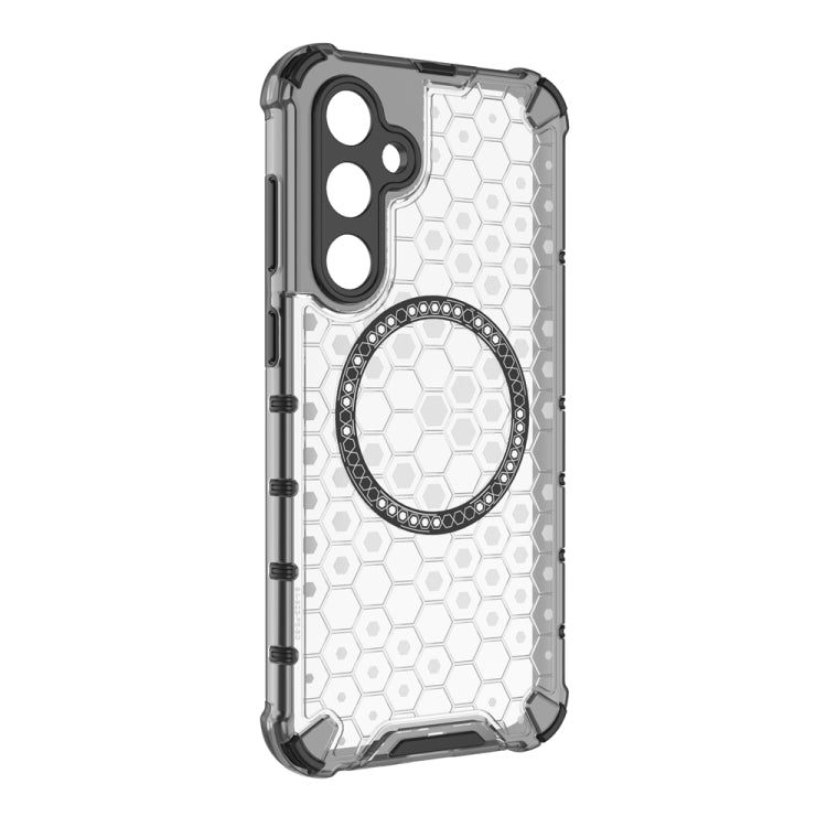For Samsung Galaxy S23 FE 5G Honeycomb Magnetic Ring Shockproof Phone Case