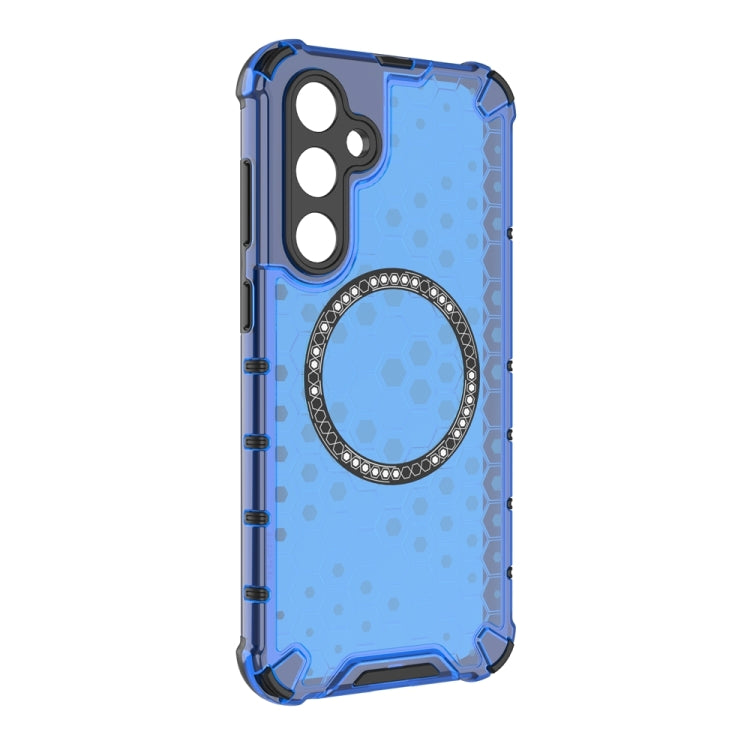 For Samsung Galaxy S23 FE 5G Honeycomb Magnetic Ring Shockproof Phone Case