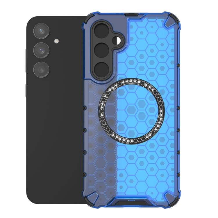 For Samsung Galaxy S23 FE 5G Honeycomb Magnetic Ring Shockproof Phone Case