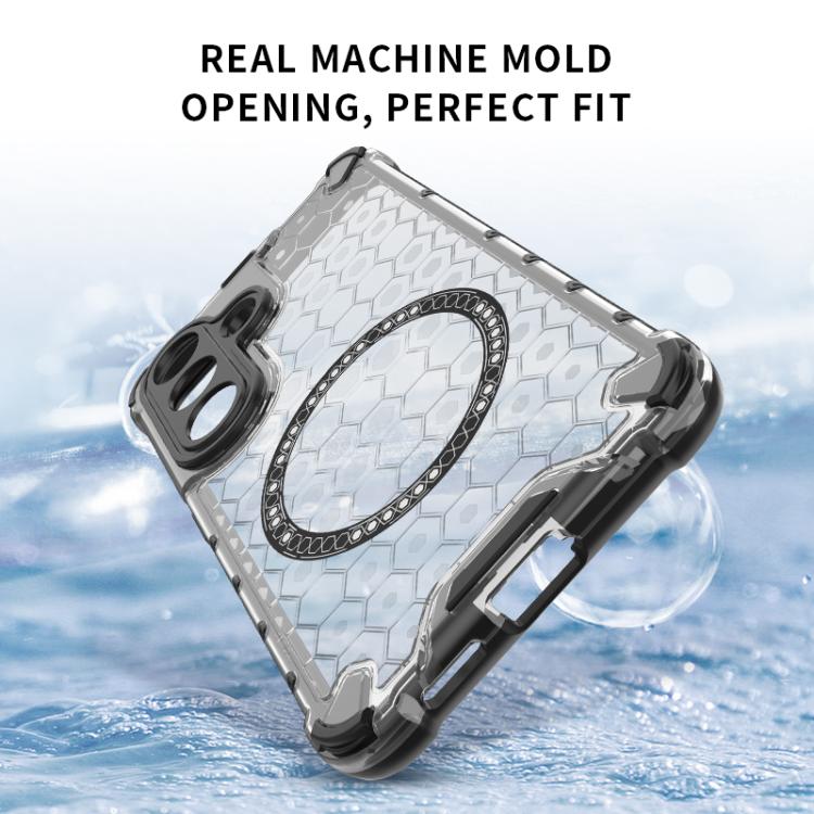 For Samsung Galaxy S26 5G Honeycomb Magnetic Ring Shockproof Phone Case