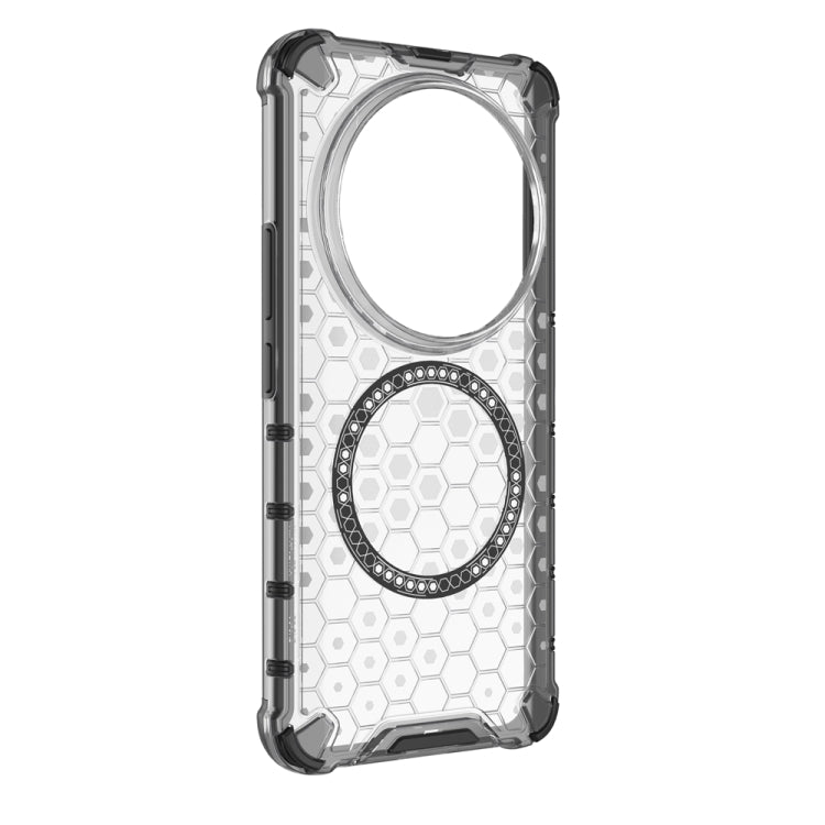 For Xiaomi 14 Ultra Honeycomb Magnetic Ring Shockproof Phone Case
