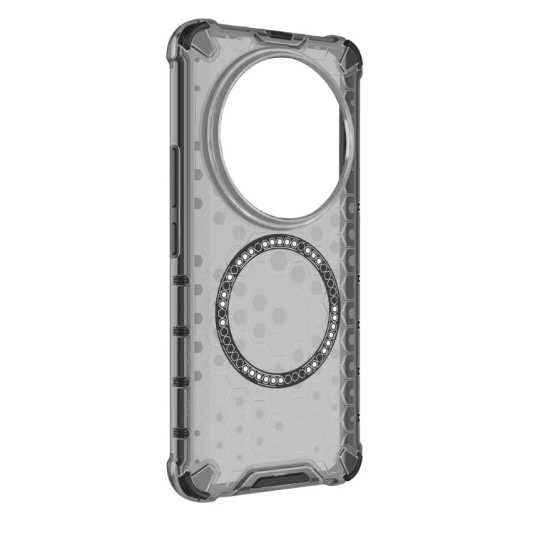 For Xiaomi 14 Ultra Honeycomb Magnetic Ring Shockproof Phone Case
