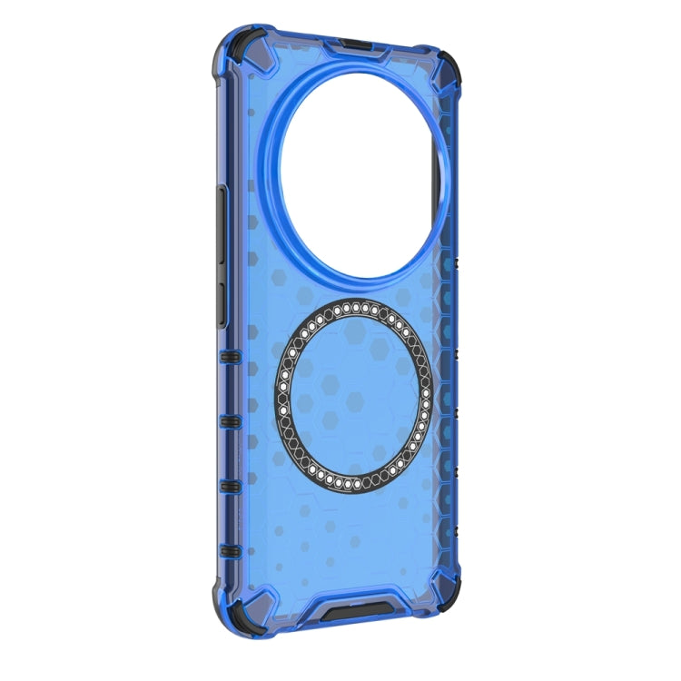 For Xiaomi 14 Ultra Honeycomb Magnetic Ring Shockproof Phone Case