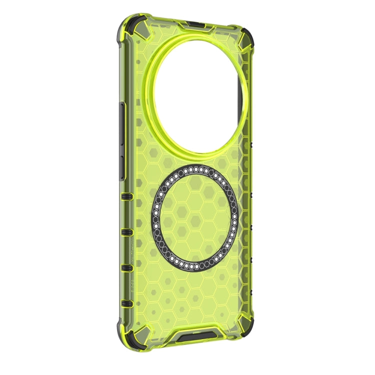 For Xiaomi 14 Ultra Honeycomb Magnetic Ring Shockproof Phone Case